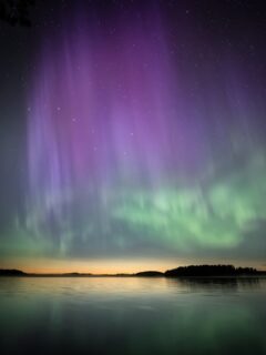 Three views. One minute.
📆 23:58 at Savojärvi, Pöytyä — 18.8.2026. 

August aurora this far south, mist on the water, and the whole sky turning purple → green.

Same moment, three focal lengths: 📷  1: Sony A7R V, 14 mm, f/1.4, 1.6 s, ISO 1600 📷  2: Sony A7 IV, 20 mm, f/1.4, 0.8 s, ISO 1600 📷  3: Sony A7S III, 35 mm, f/1.4, 0.8 s, ISO 3200

Which perspective is your favorite — 1, 2 or 3?

#auroraborealis #sonyalpha #sonynordic #kurjenrahkankansallispuisto #visitfinland